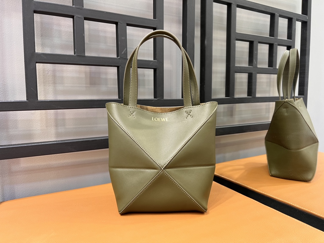 L0ew* puzzle tote-16.5/9.5/20cm