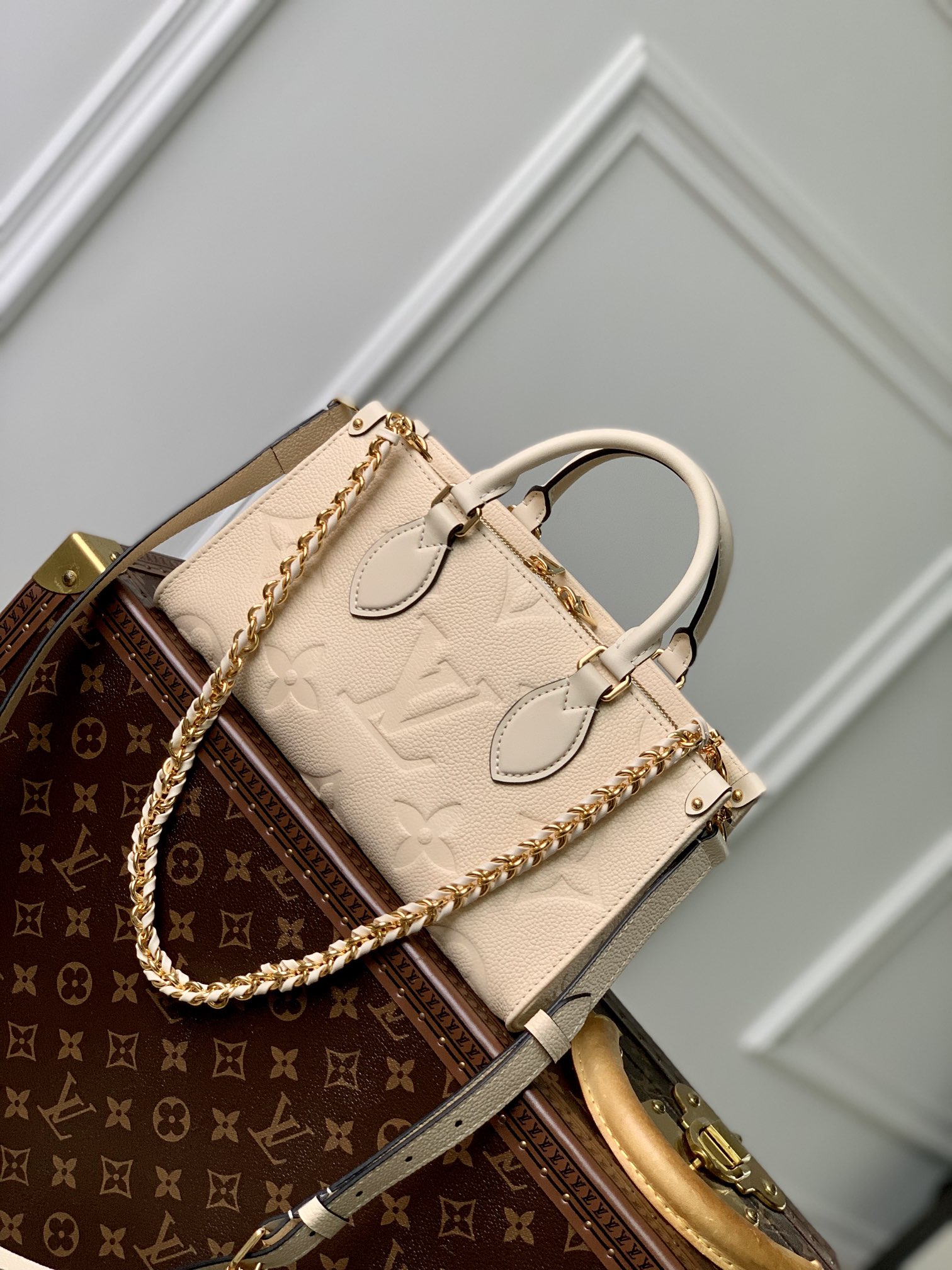 l0*is V*t0n onthego east west handbag-m23640-25*13*10cm