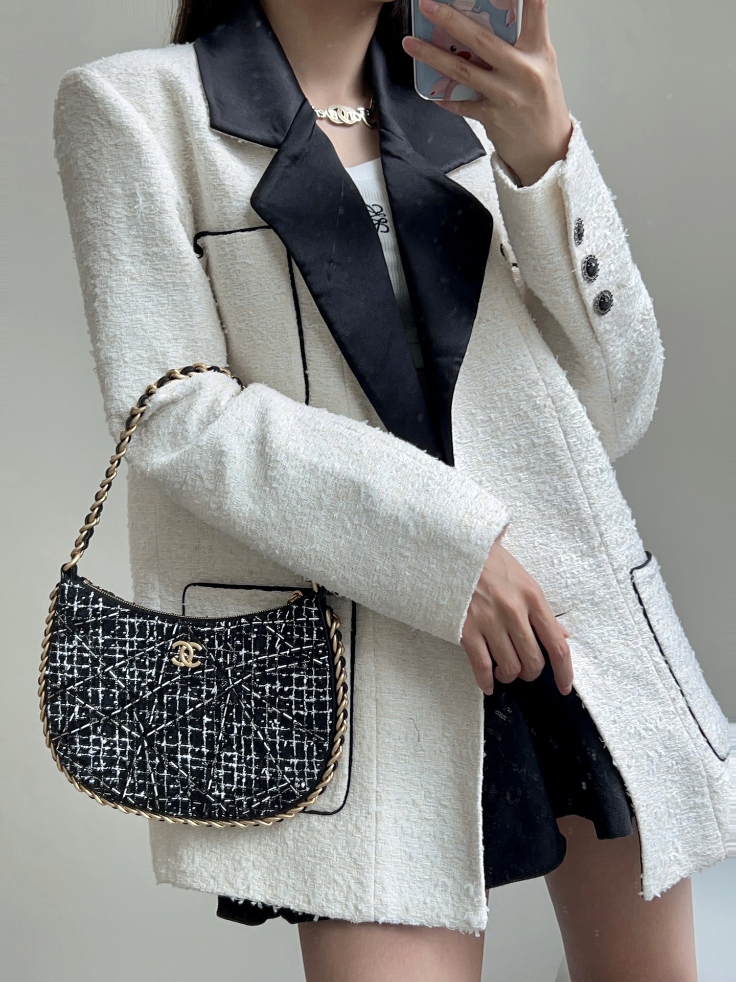 Ch@nel Hobo Bag-23.5*15*2CM