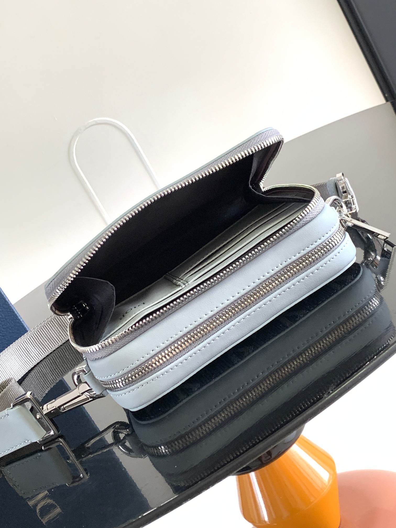 D*or oblique handlebag-17 x 12.5 x 55cm