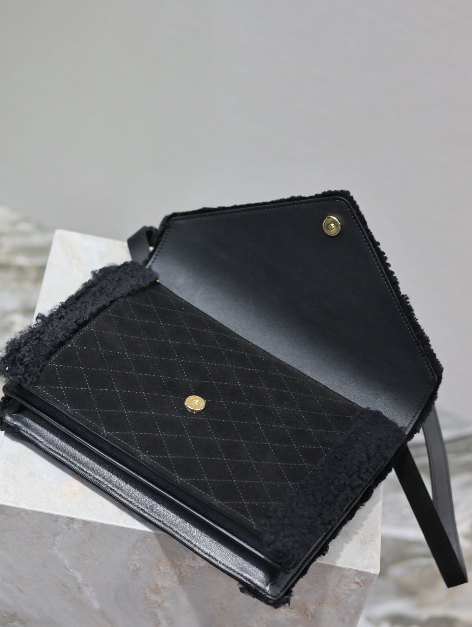 Y*L quilted grain envelope bag-26×18×5cm