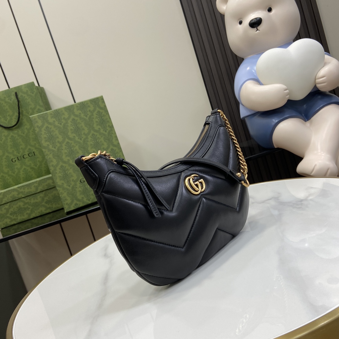 G*u*i gg marmont moon bag-17*26*4cm