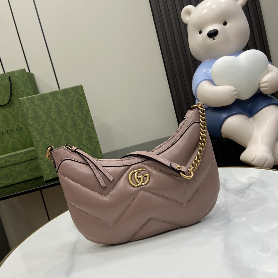G*u*i gg marmont moon bag-17*26*4cm