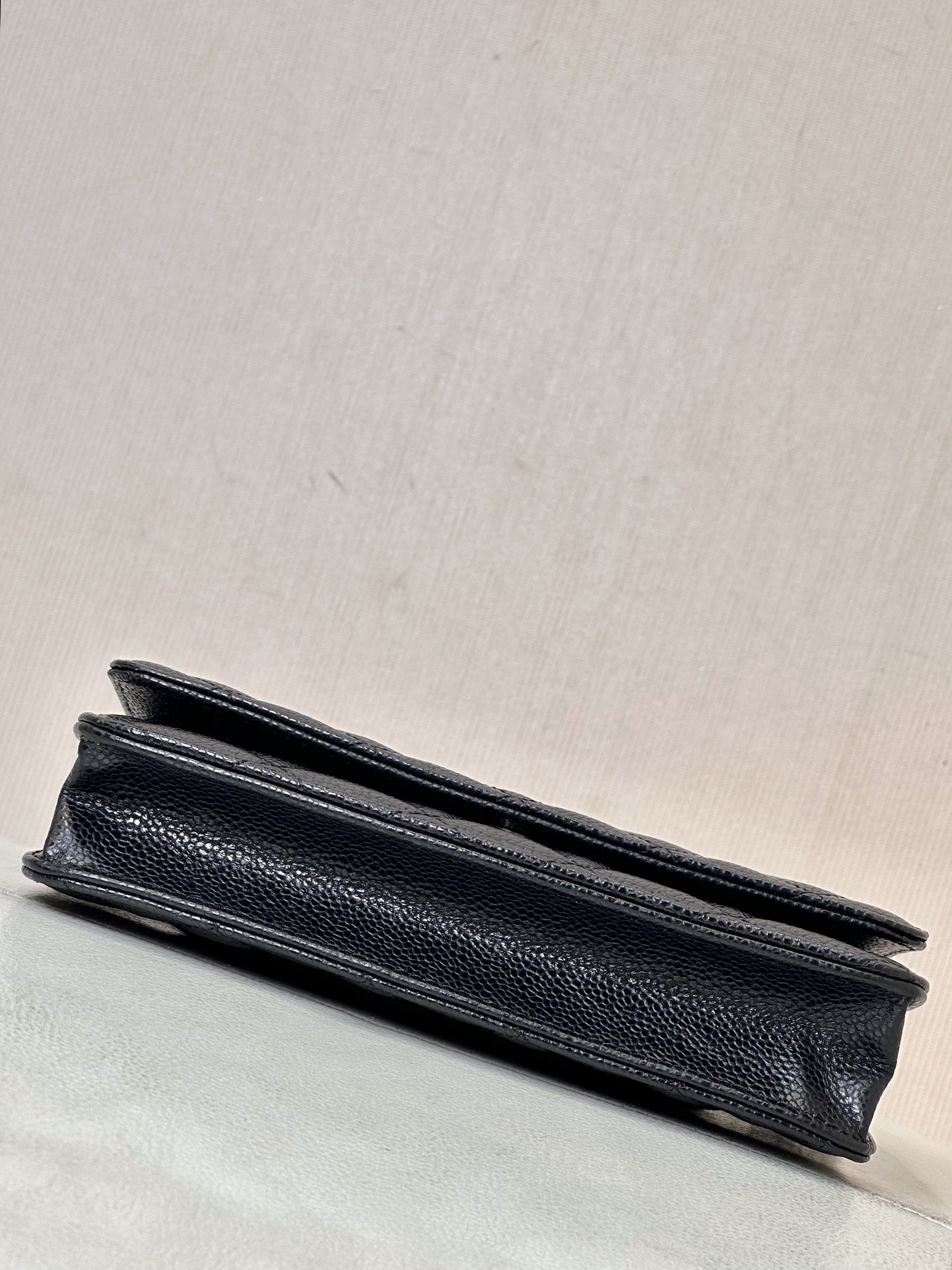 Ch@nel Wallet On Chain-Silver Hardware-19*12*3.5CM
