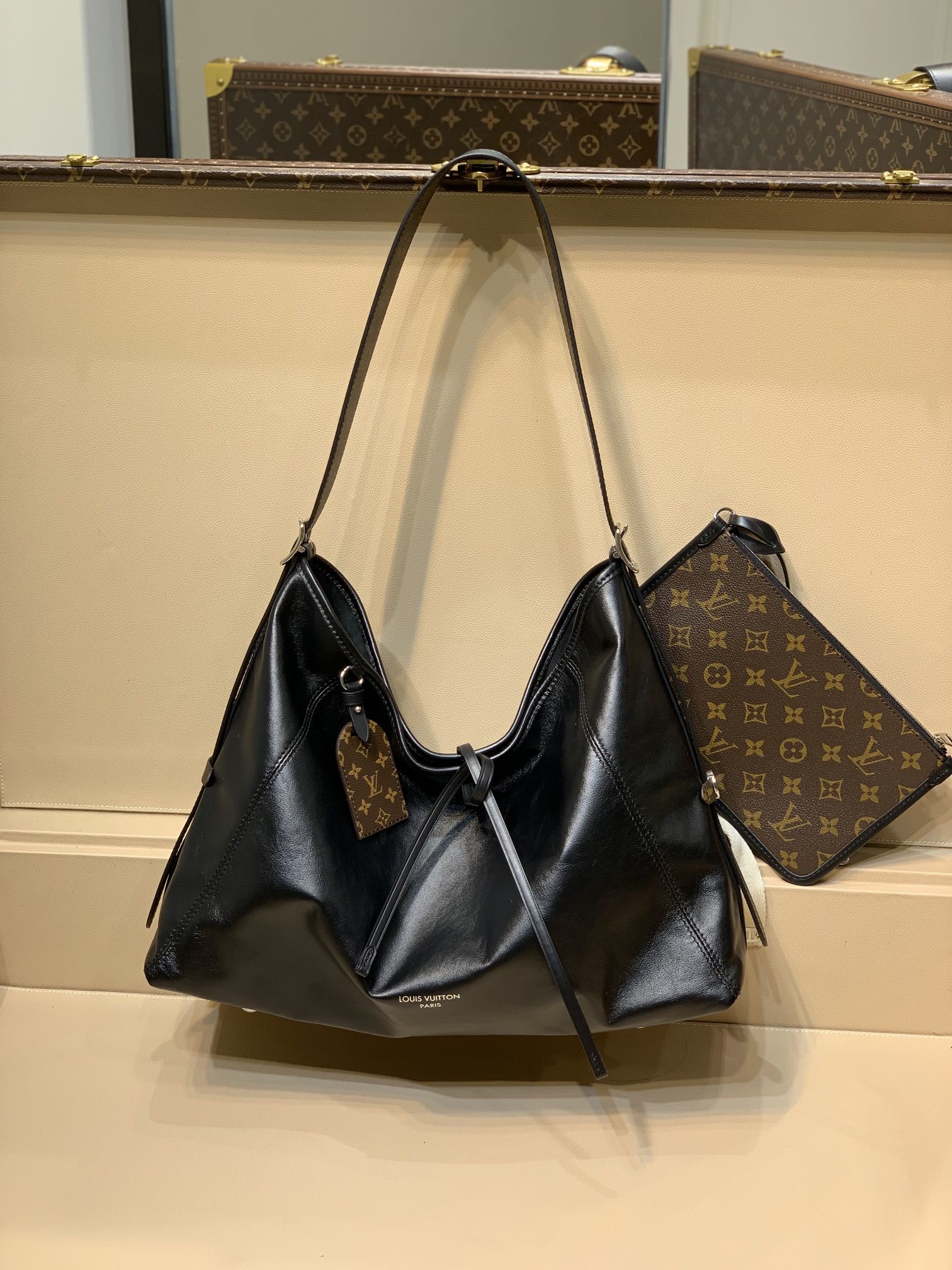 l0*is V*t0n carryall dark bag-m25143-39*30*15cm
