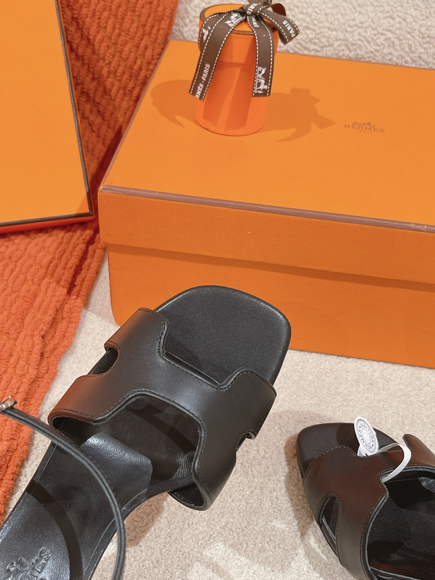H**mes sandals-8cm