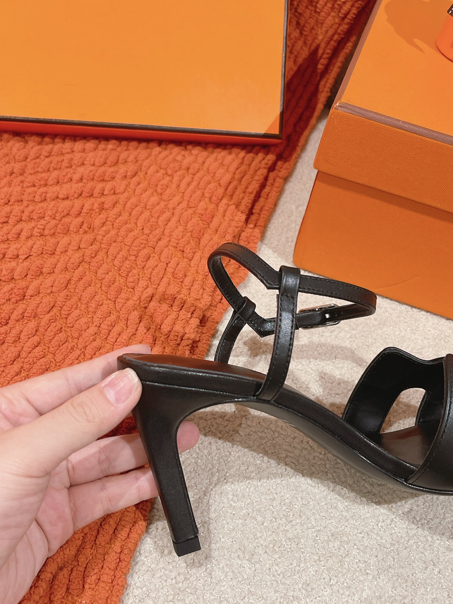 H**mes sandals-8cm