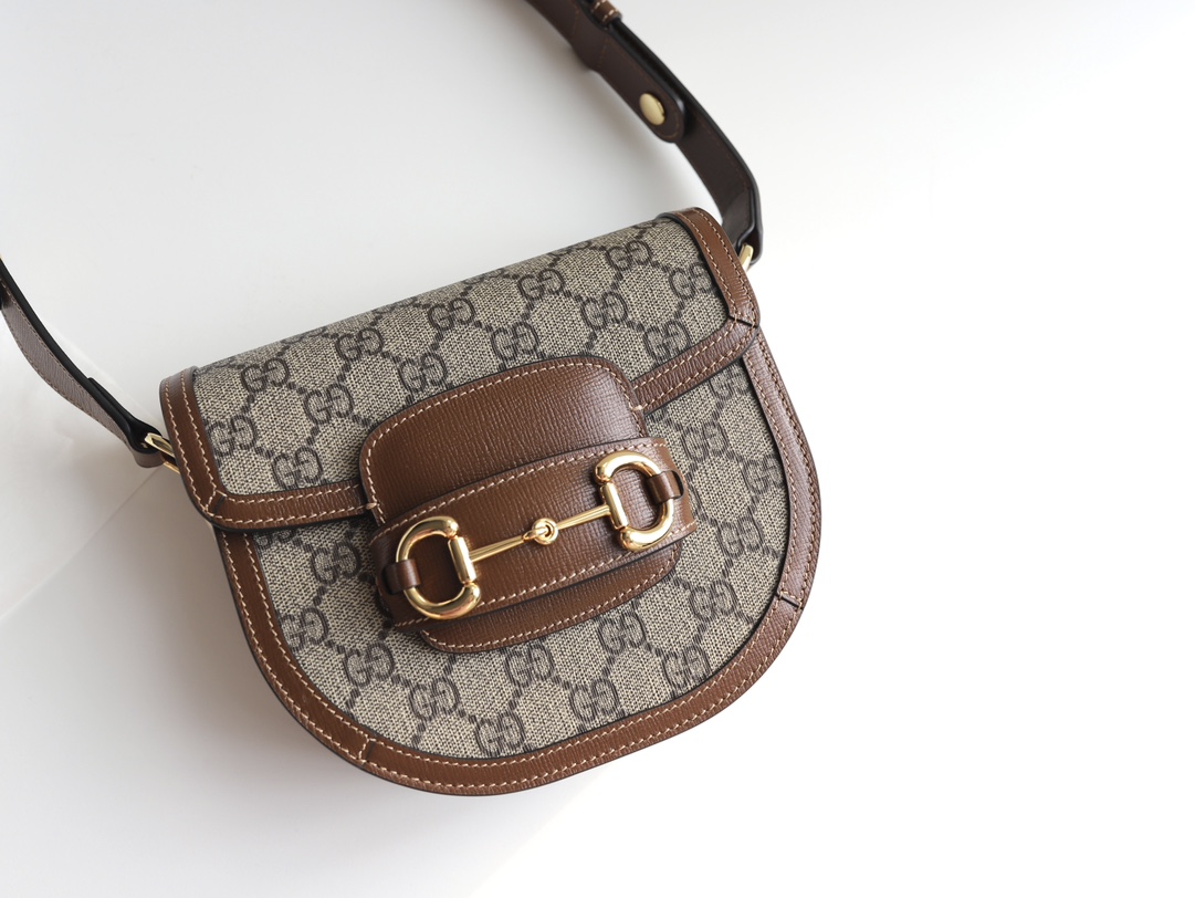 G*u*i 1955 horsebit saddle bag-18*6*6.5cm