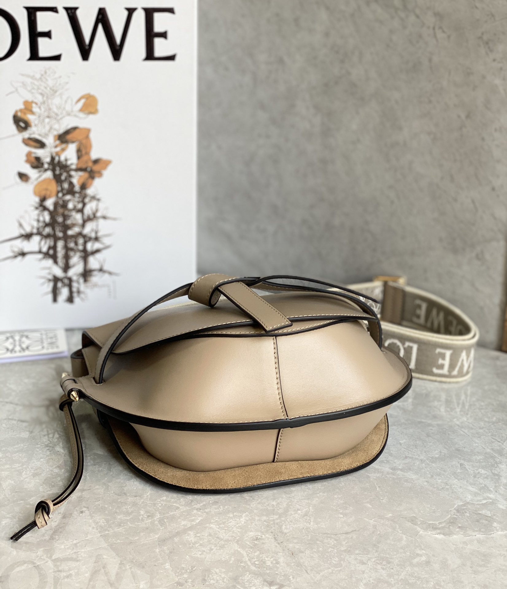 L0ew* puzzle gatedual bag-25*19*11.5cm