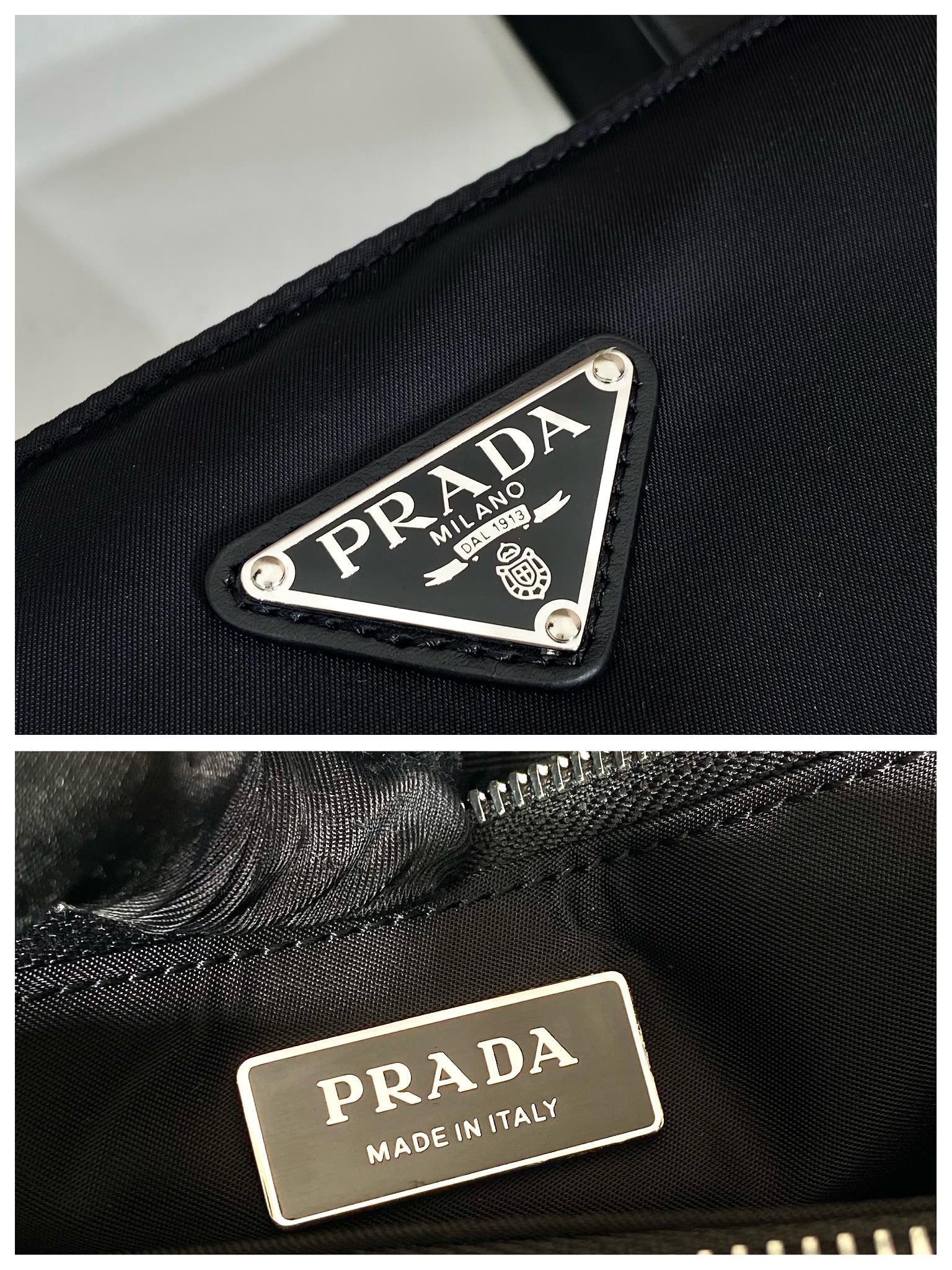 Pra*a nylon b6248 tote bag-35*30*10cm
