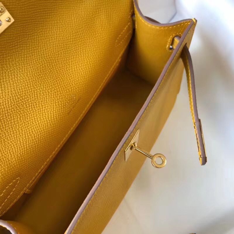 H**mes mini kelly pochette-epsom leather-22cm