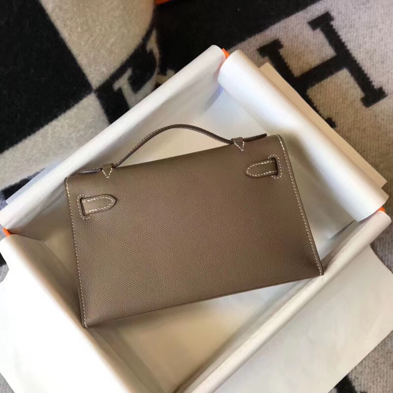 H**mes mini kelly pochette-epsom leather-22cm