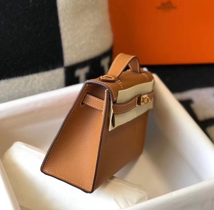 H**mes mini kelly pochette-epsom leather-22cm