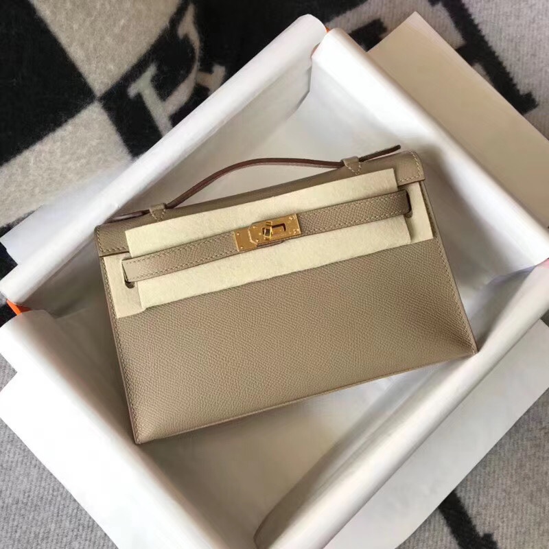 H**mes mini kelly pochette-epsom leather-22cm