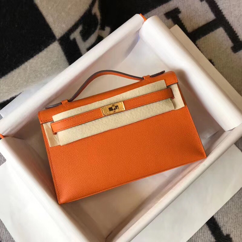 H**mes mini kelly pochette-epsom leather-22cm