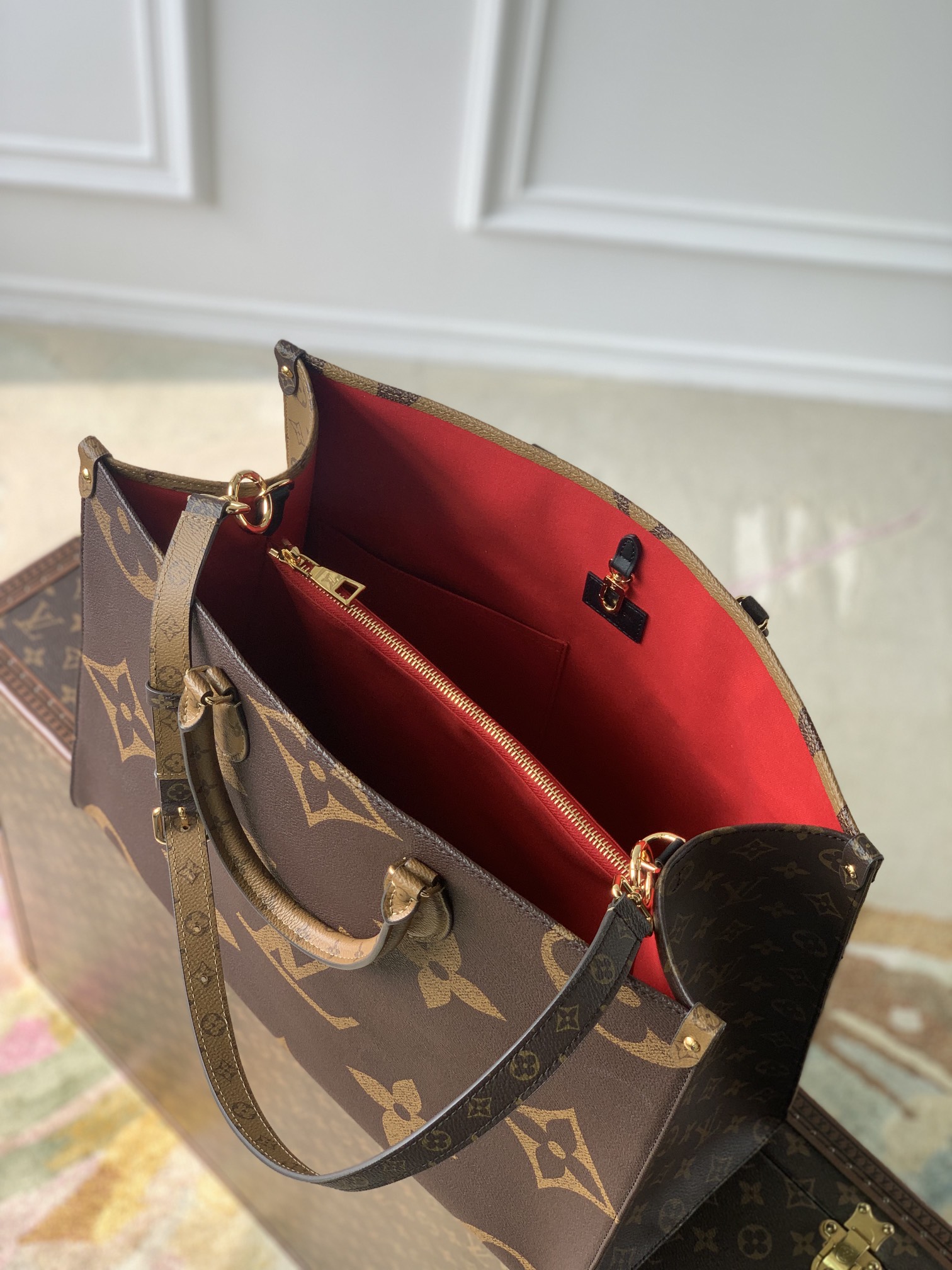 l0*is V*t0n onthego voyage handbag-m46823-43*33*18.5 cm