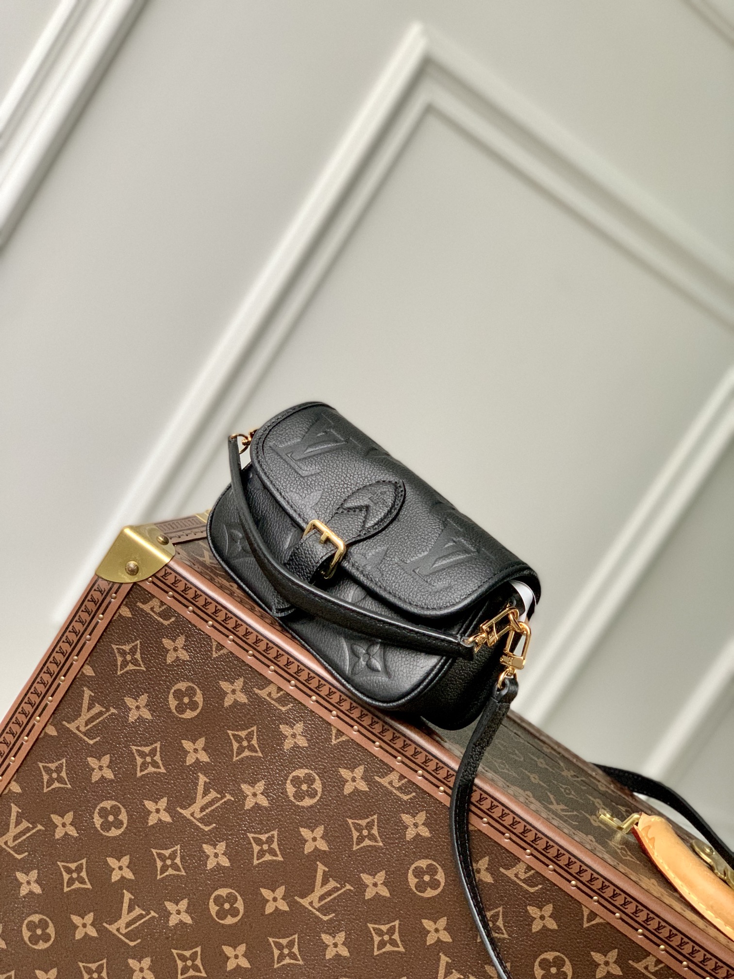 l0*is V*t0n nano diane handbags-m83566-19*10.5*6cm