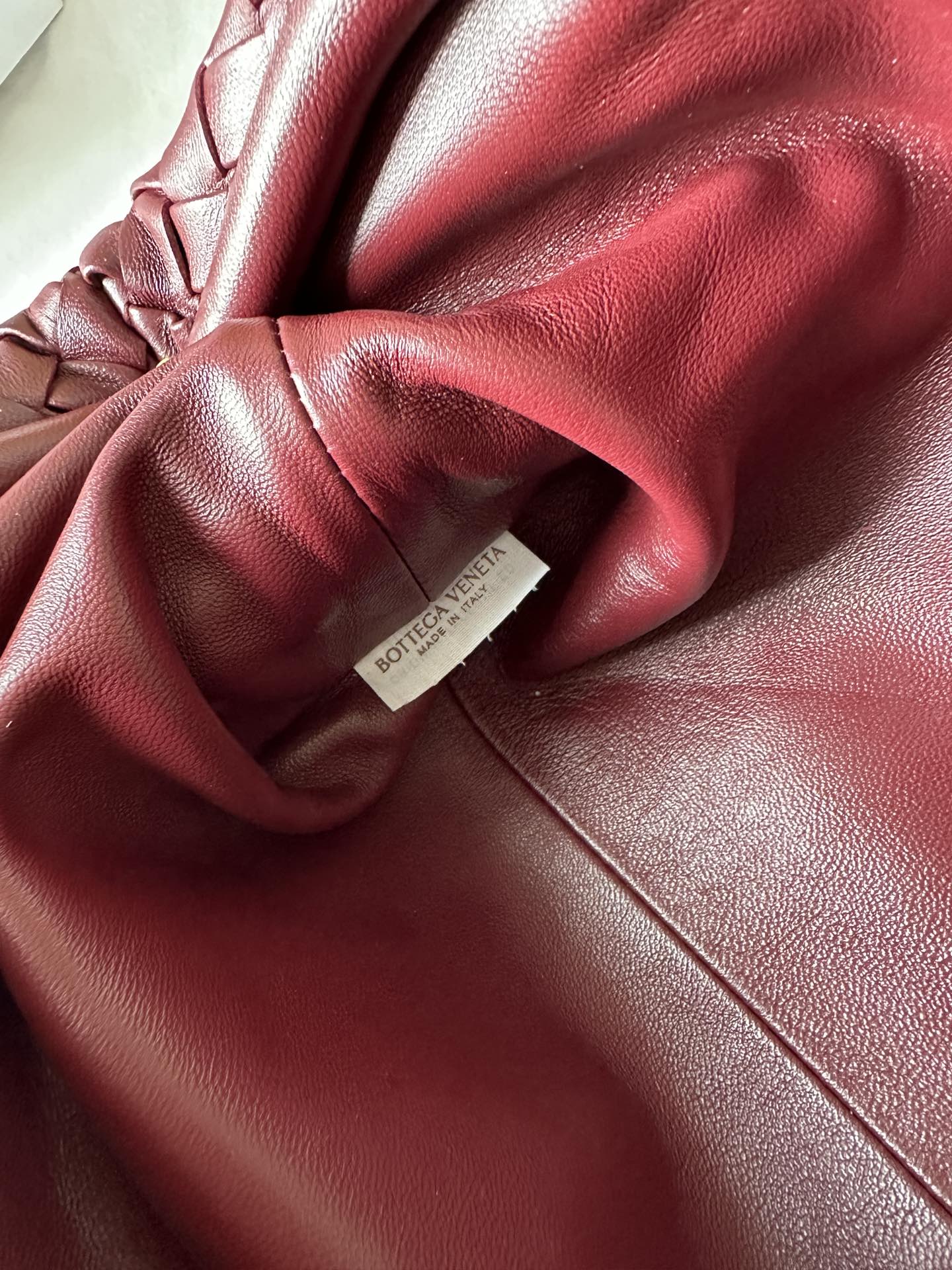 b0tte*a Ven*ta lauren 1980 teen leather clutch-31.5*16.5*11cm