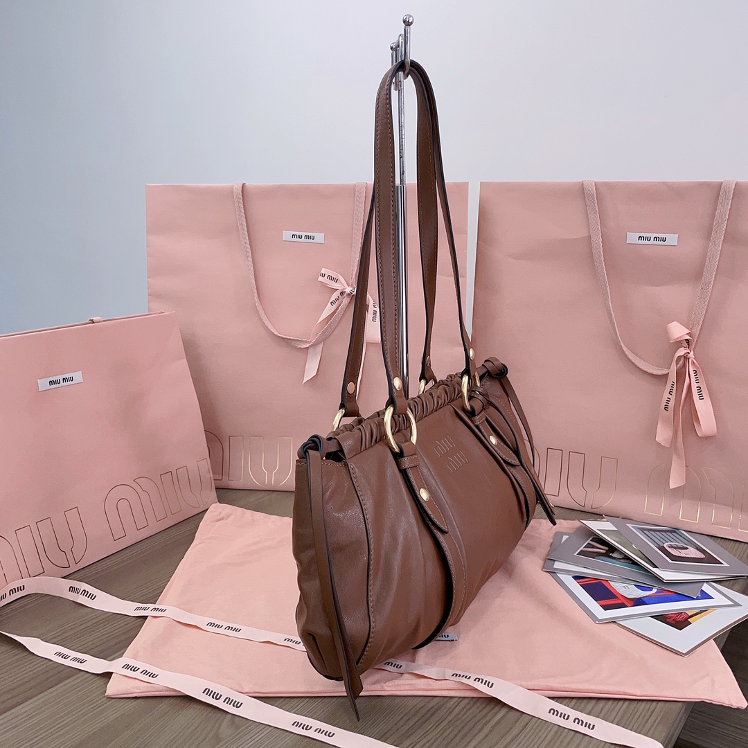 M*um*u casual style street style 2way plain leather party style-44 x 16 x10.5cm