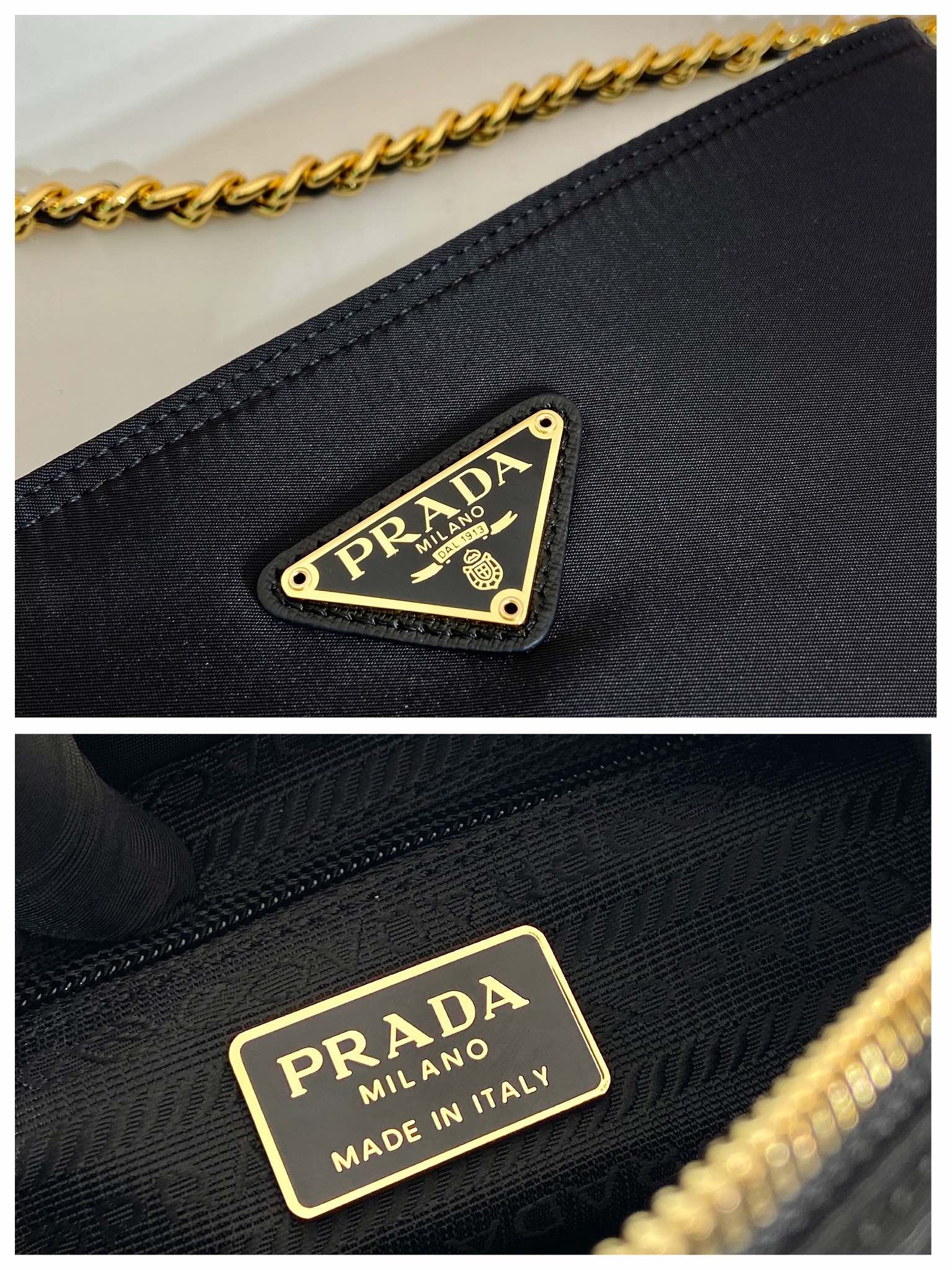 Pra*a vintage tote bag-1bd645-25*21*8cm