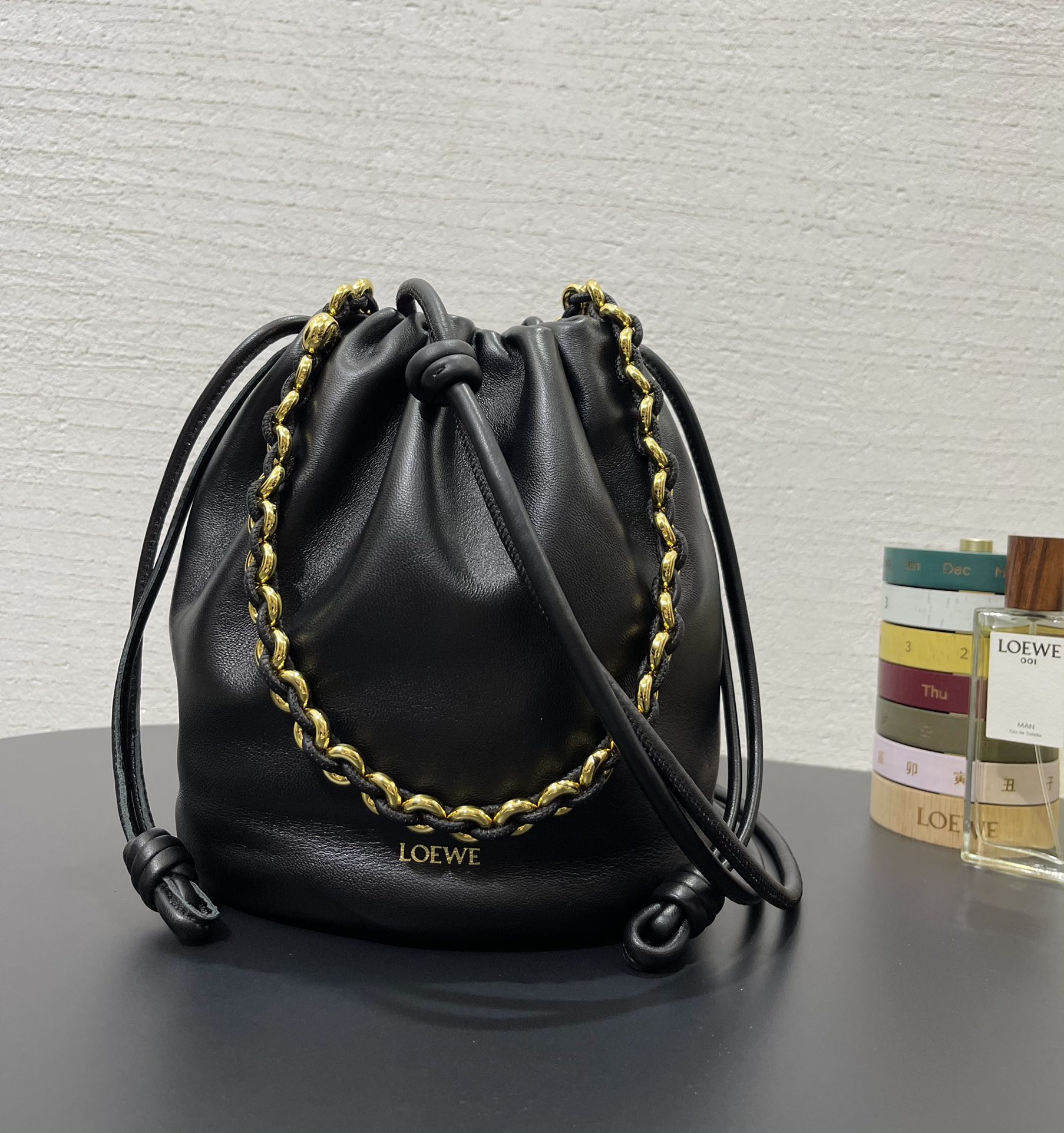 L0ew* mini flamenco purse bag-32*17*24cm