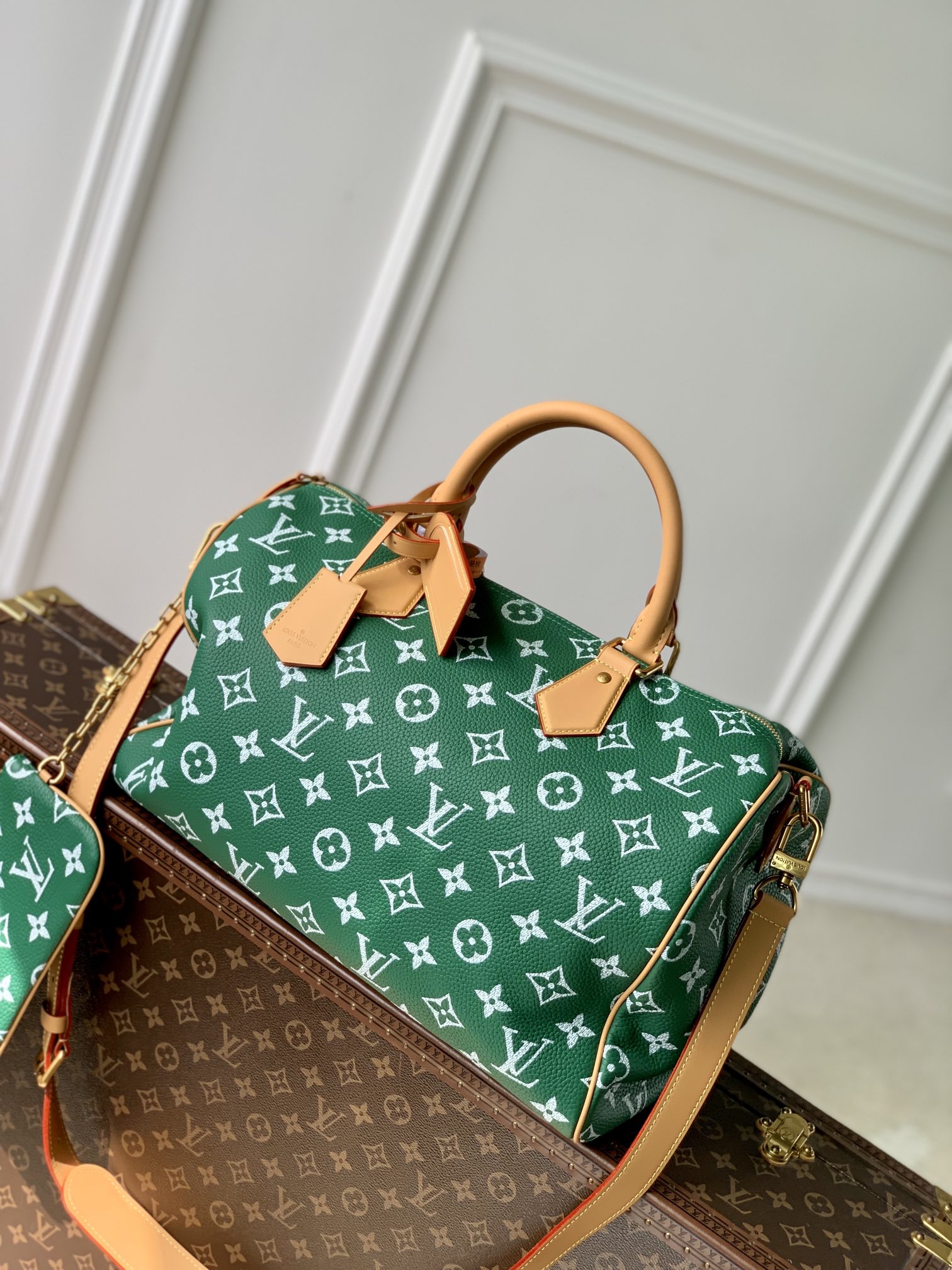 l0*is V*t0n speedy p9 bandoulière 40 monogram leather -40 x 26 x 23cm