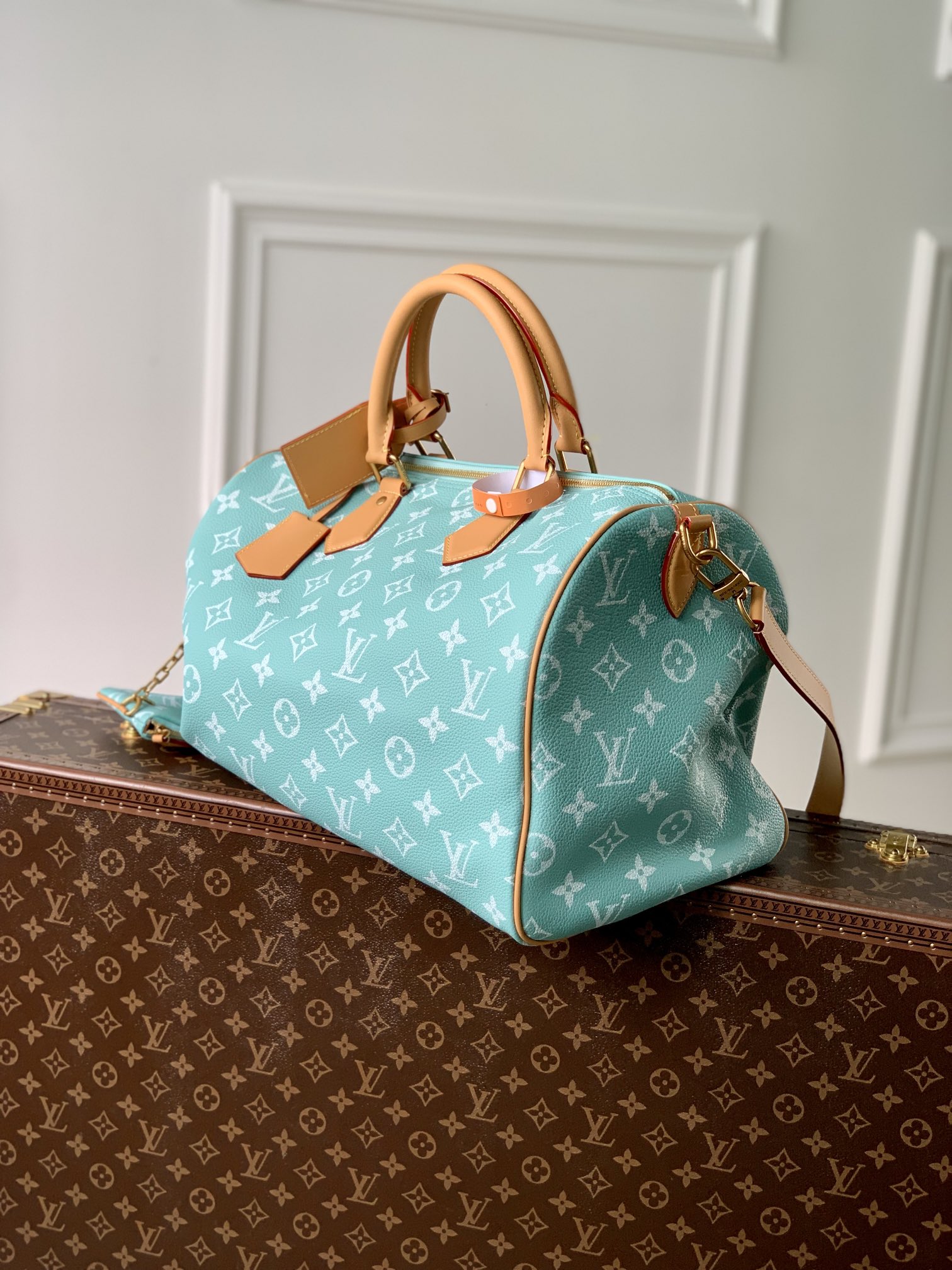 l0*is V*t0n speedy p9 bandoulière 40 monogram leather -40 x 26 x 23cm