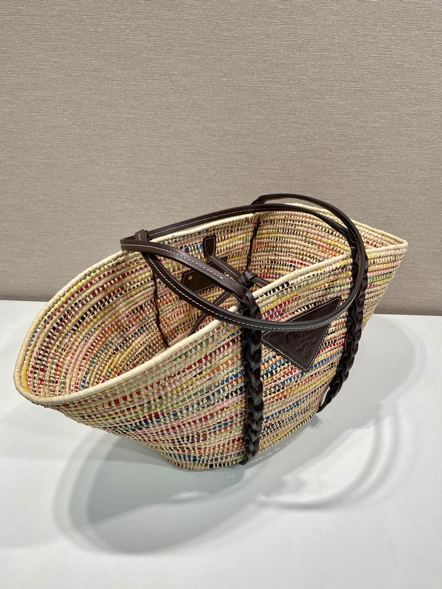 Pra*a 1bg312 basket bag-24*24*17cm