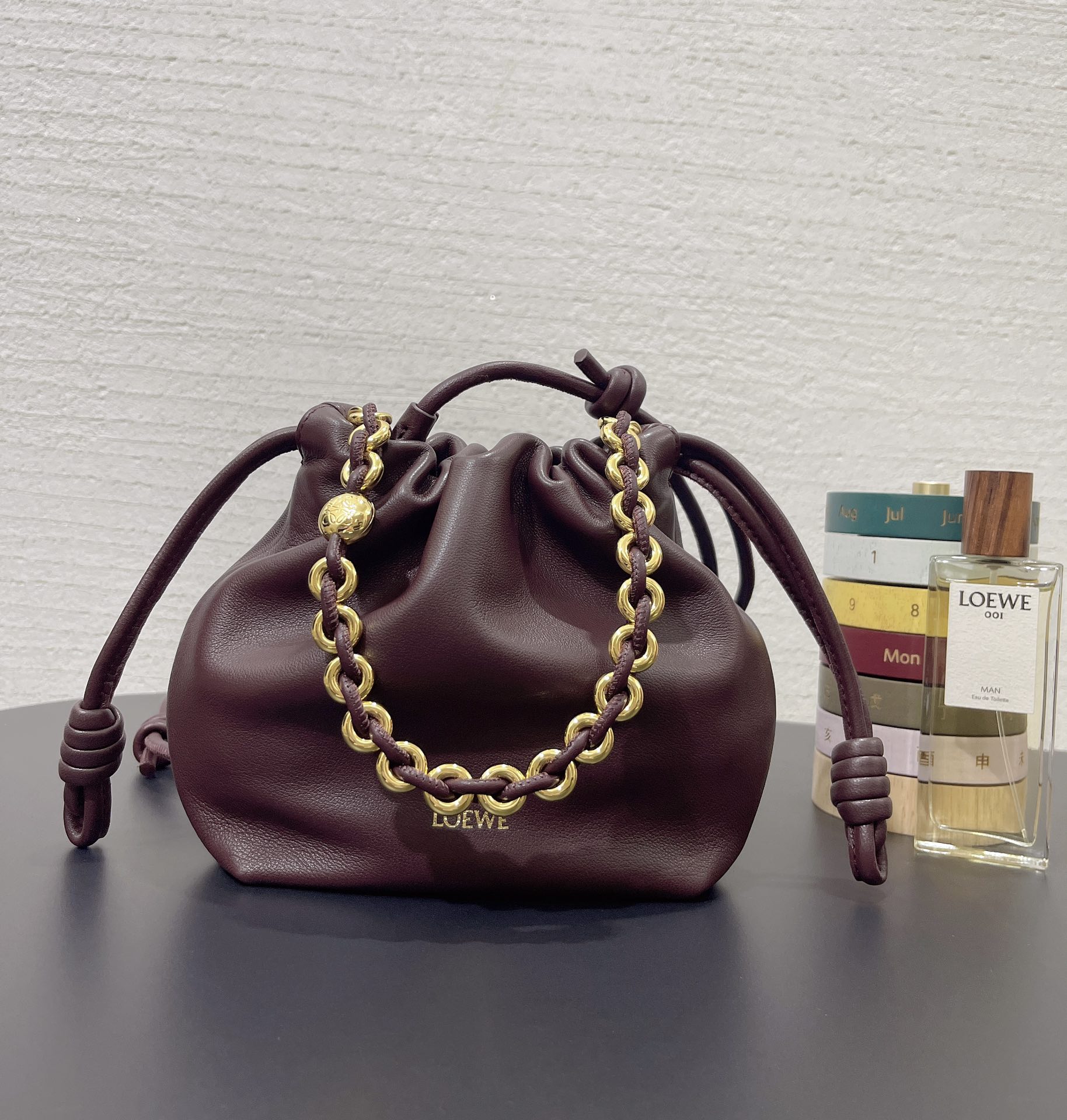 L0ew* flamenco purse 23*5.5*17cm