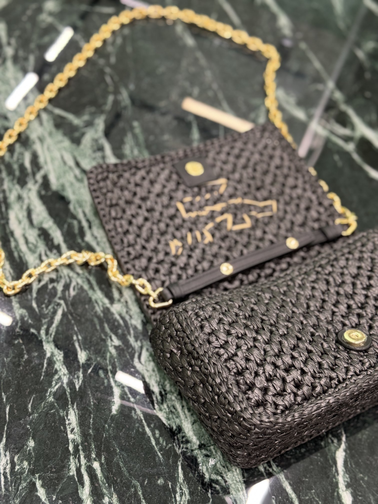 Pra*a woven bag-1bf135-20*13*7cm