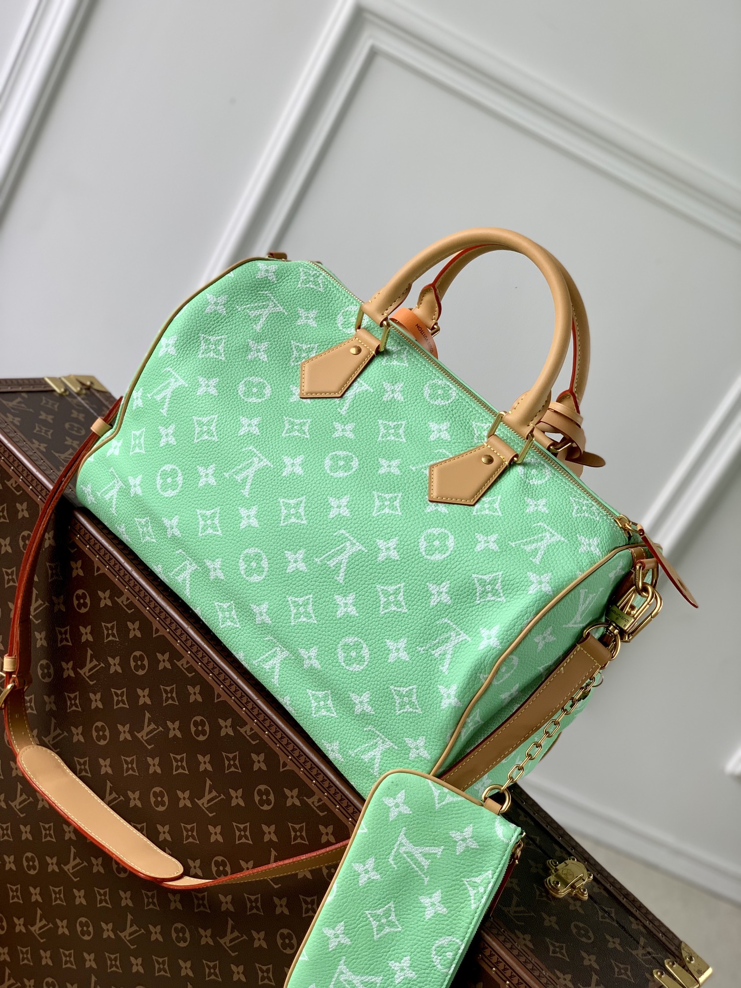 l0*is V*t0n speedy p9 bandoulière 40 monogram leather -40 x 26 x 23cm