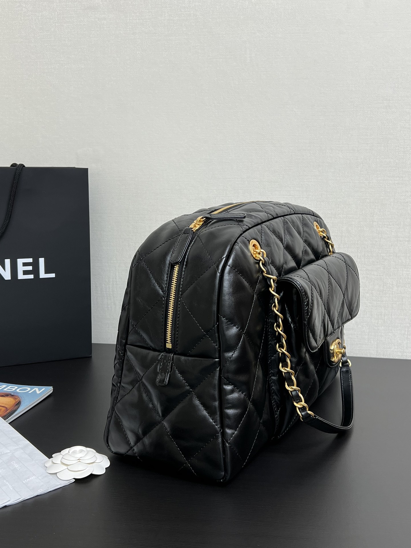 Ch@Nel Maxi Bowling Bag-40*29*15CM