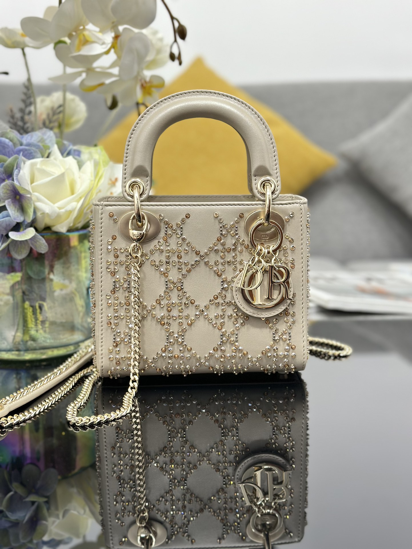lady D*or handle bag-17cm