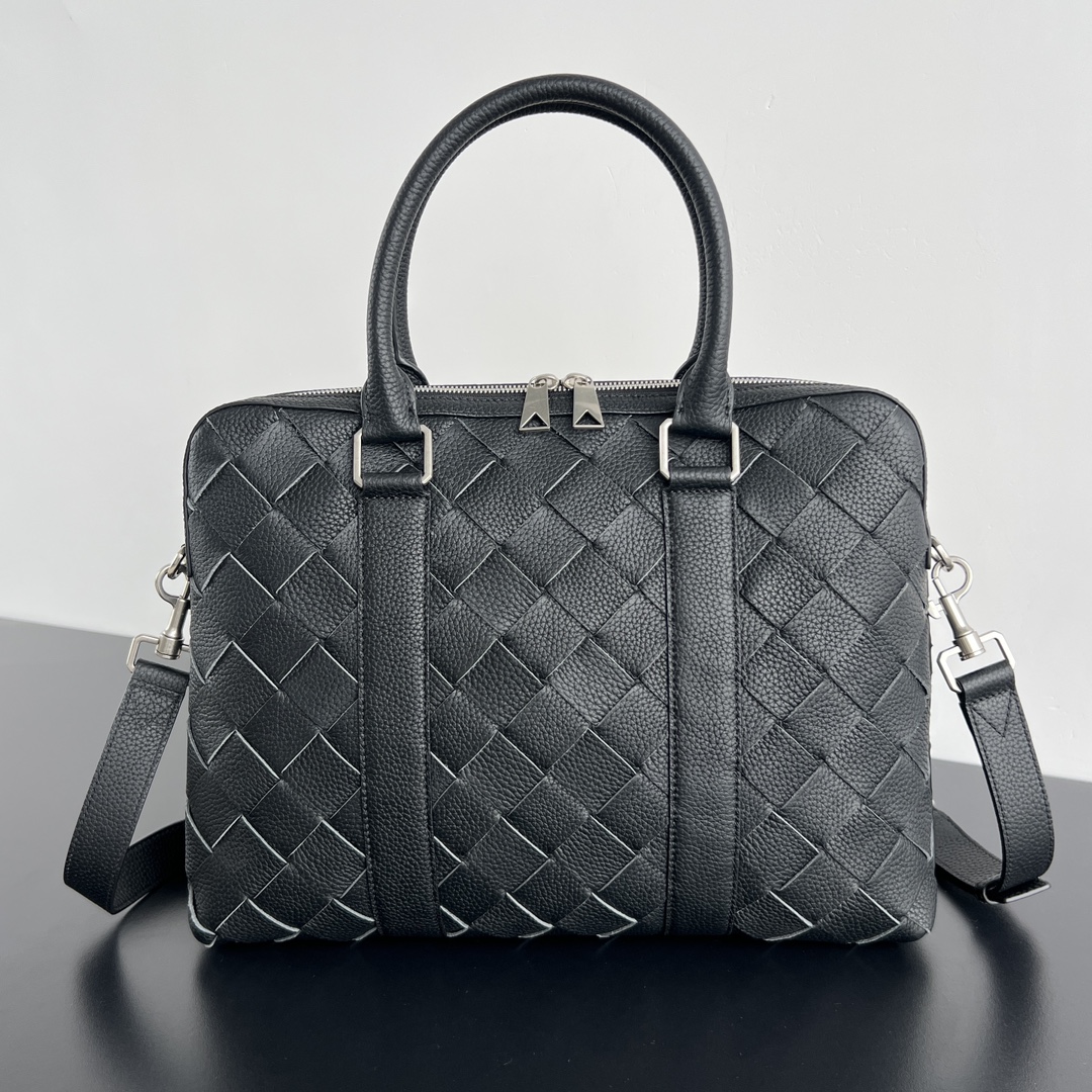 b0tte*a Ven*ta slim intrecciato briefcase-35.5x28x7.5cm