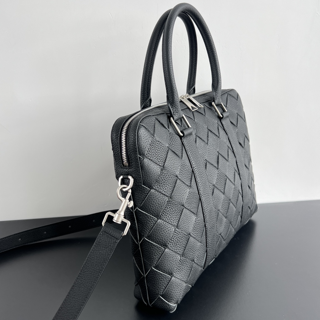 b0tte*a Ven*ta slim intrecciato briefcase-35.5x28x7.5cm