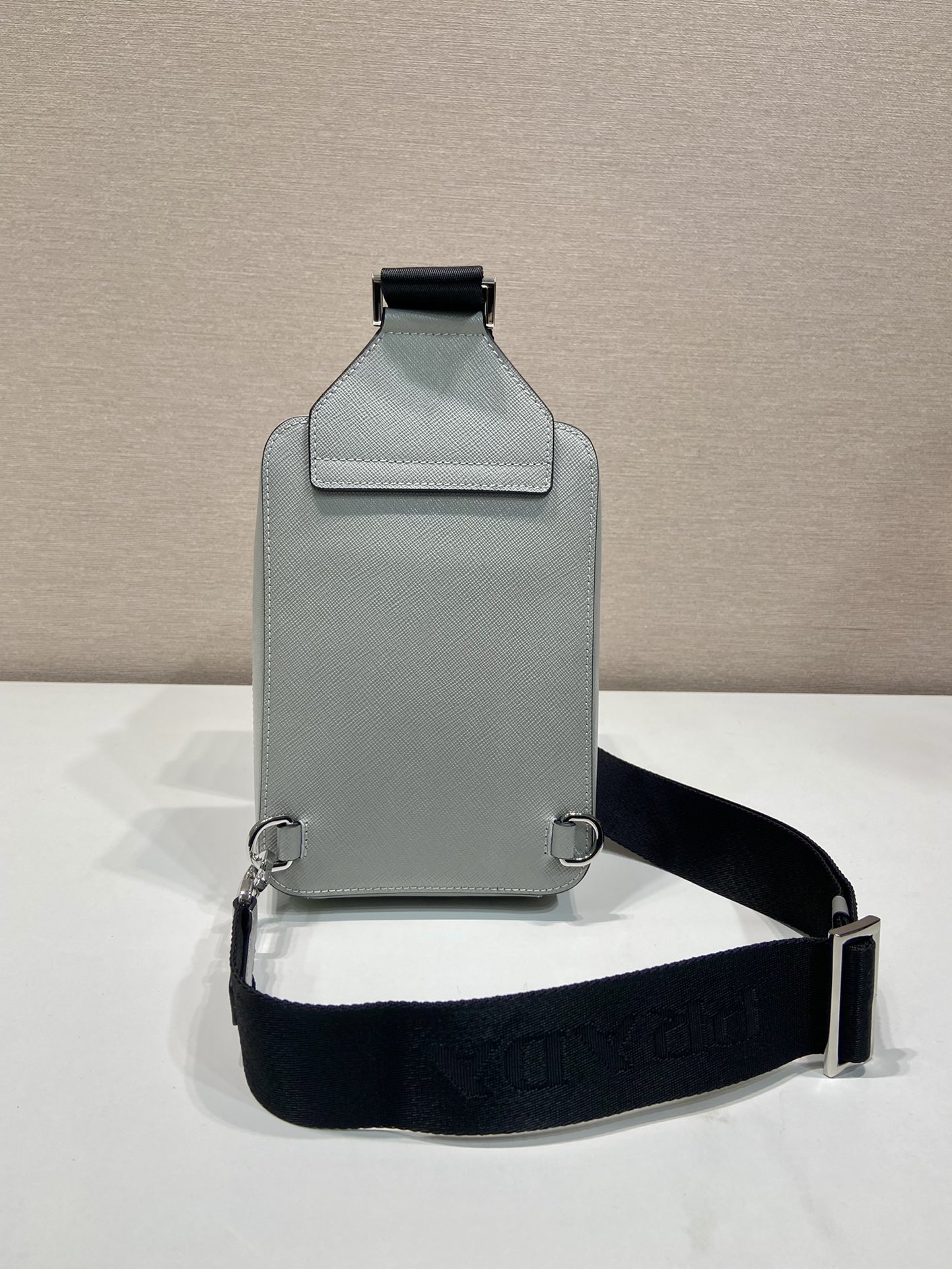 Pra*a 2vz106 Pra*a brique saffiano leather bag-14*20*5cm