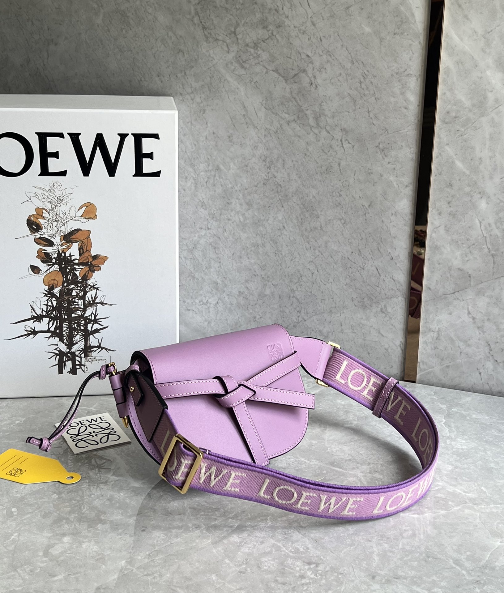 L0ew* mini puzzle gatedual bag-21*12.5*9cm