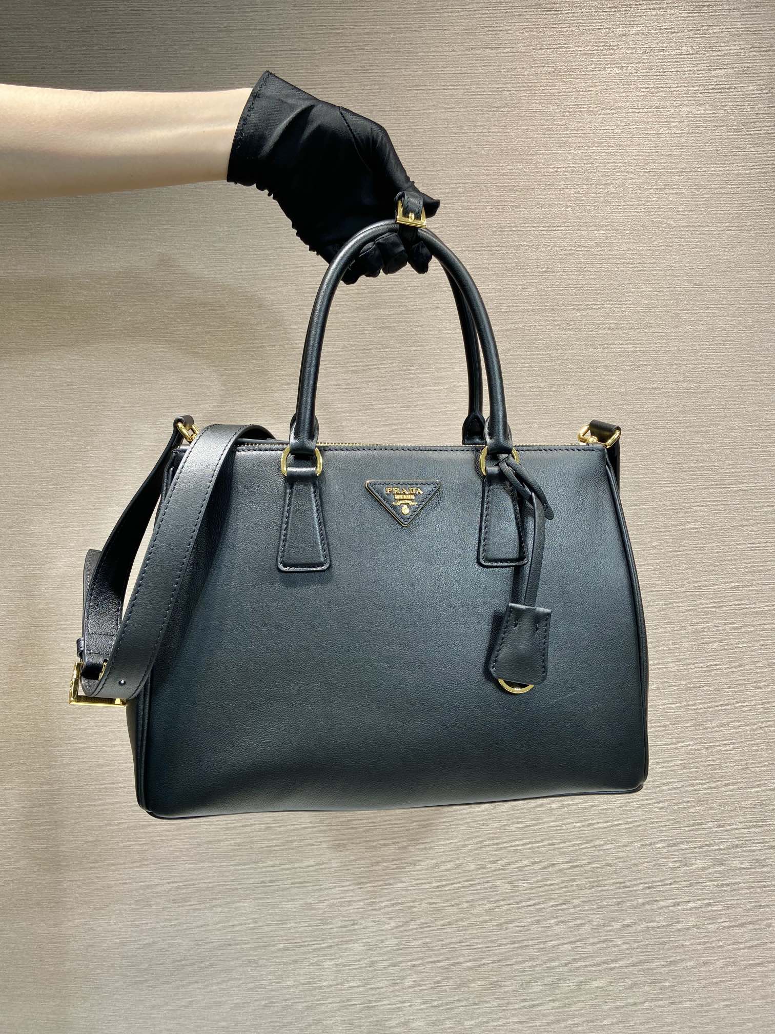 Pra*a borsa galleria in saffiano 1ba863-28*20*12&32*22.5*13.5cm