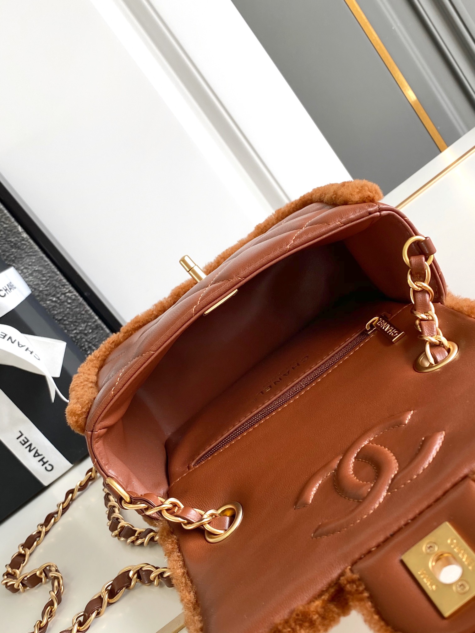 Ch@nel Flap Bag-12x 18x6CM