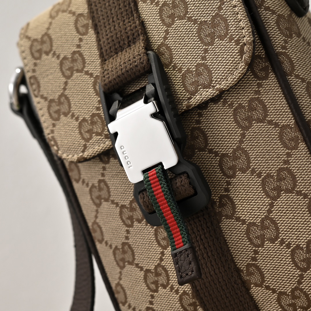 Mini GG Shoulder Bag in Beige And Ebony GG Bag-13*20*5.5CM