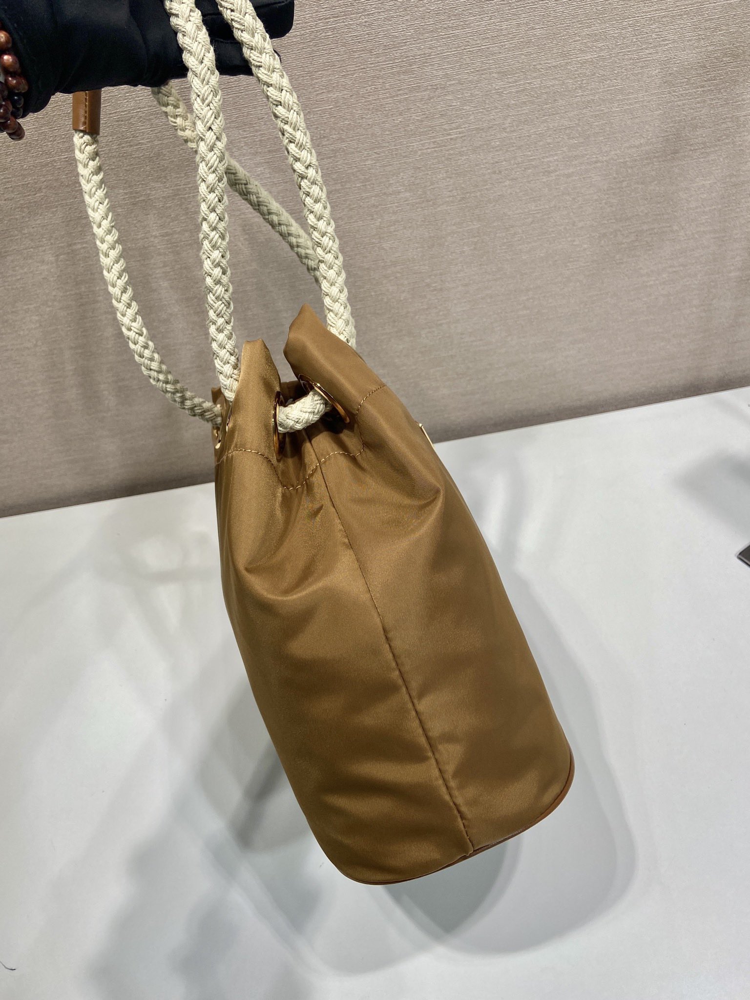 Pra*a re-nylon bucket-23.5*28*16.5cm