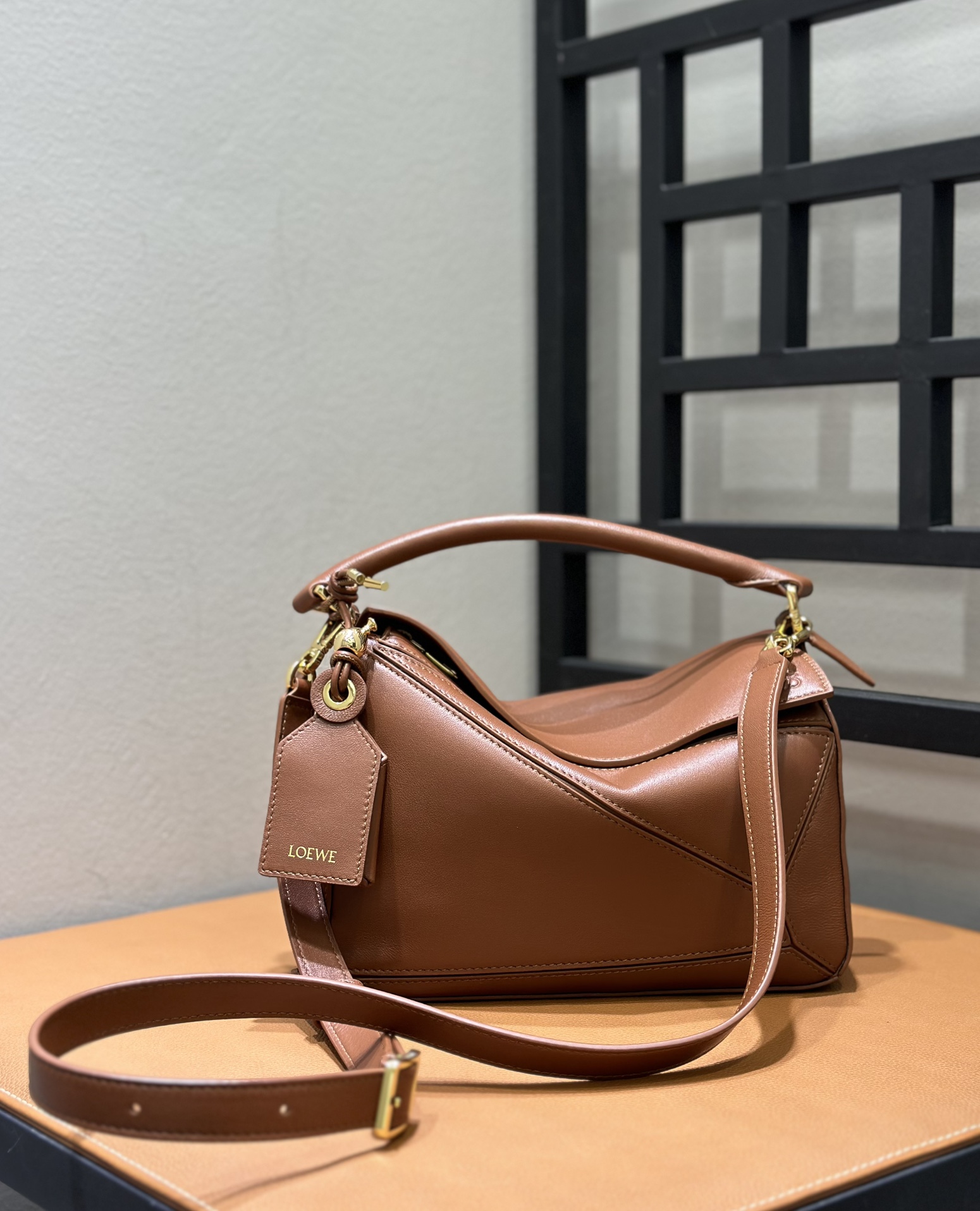 Lowee Puzzle Edge Bag-24*10.5*16.5CM