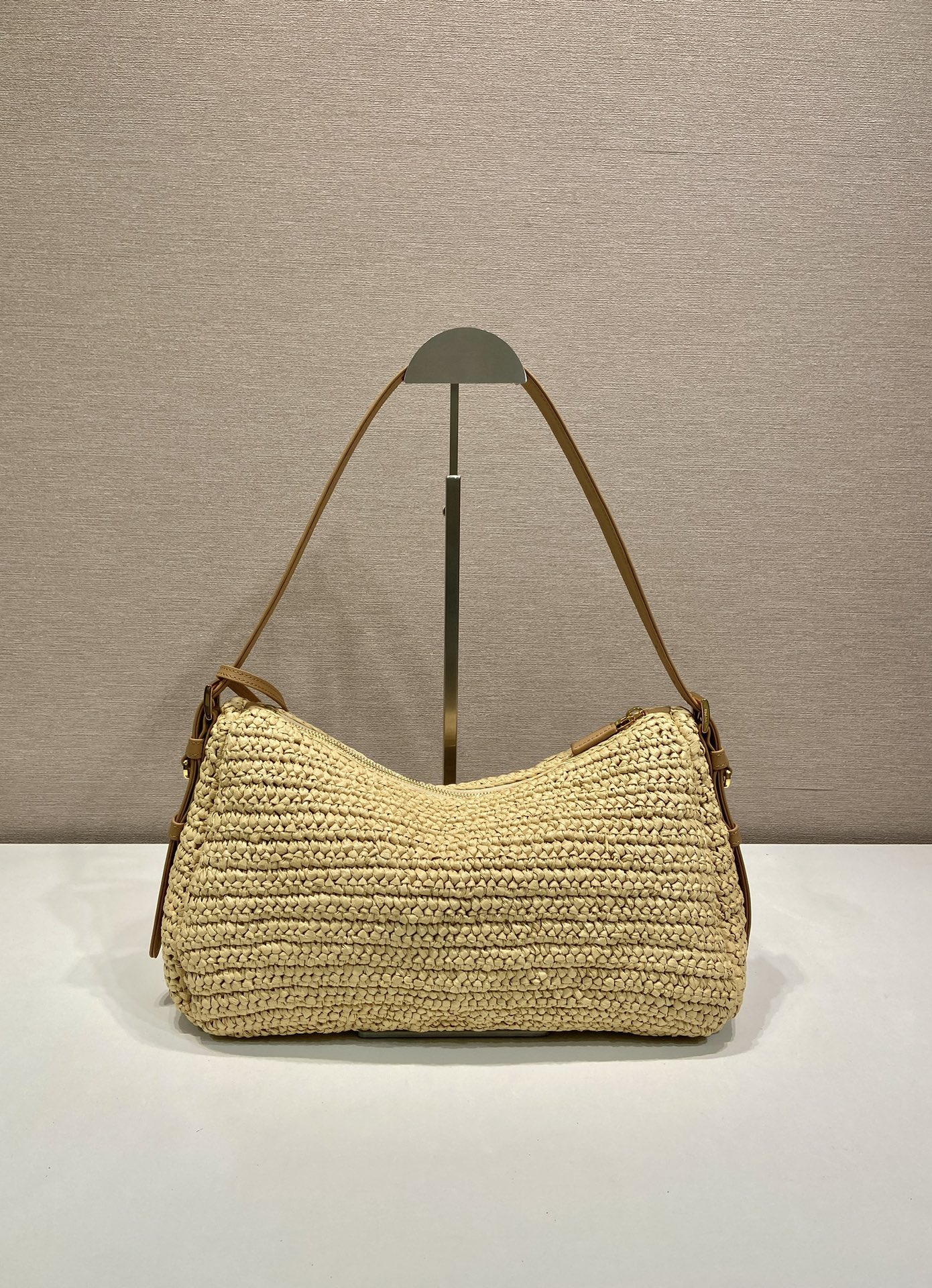 Pra*a aimée large crochet shoulder bag-1bc24-34*19.5*10cm