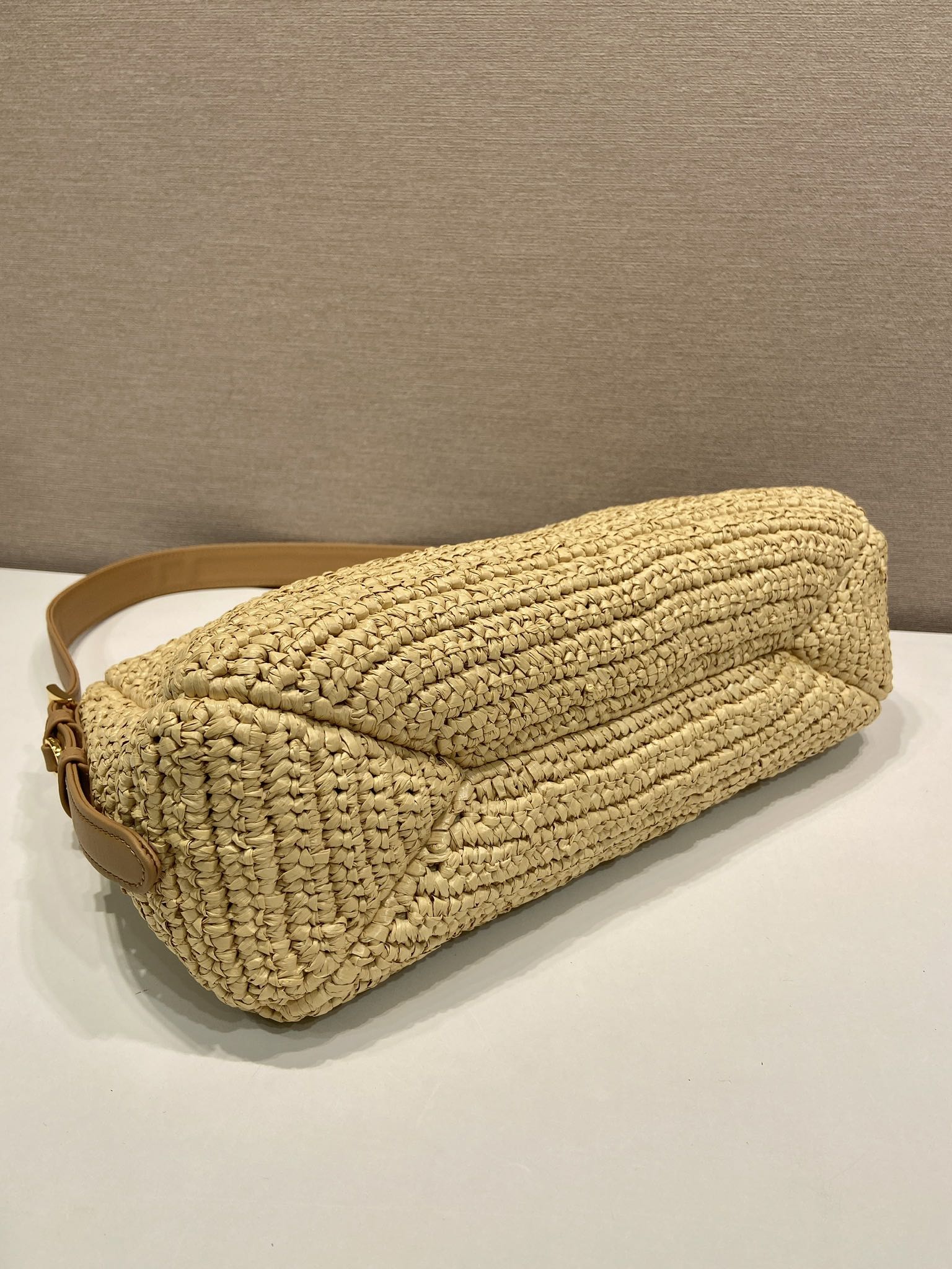 Pra*a aimée large crochet shoulder bag-1bc24-34*19.5*10cm