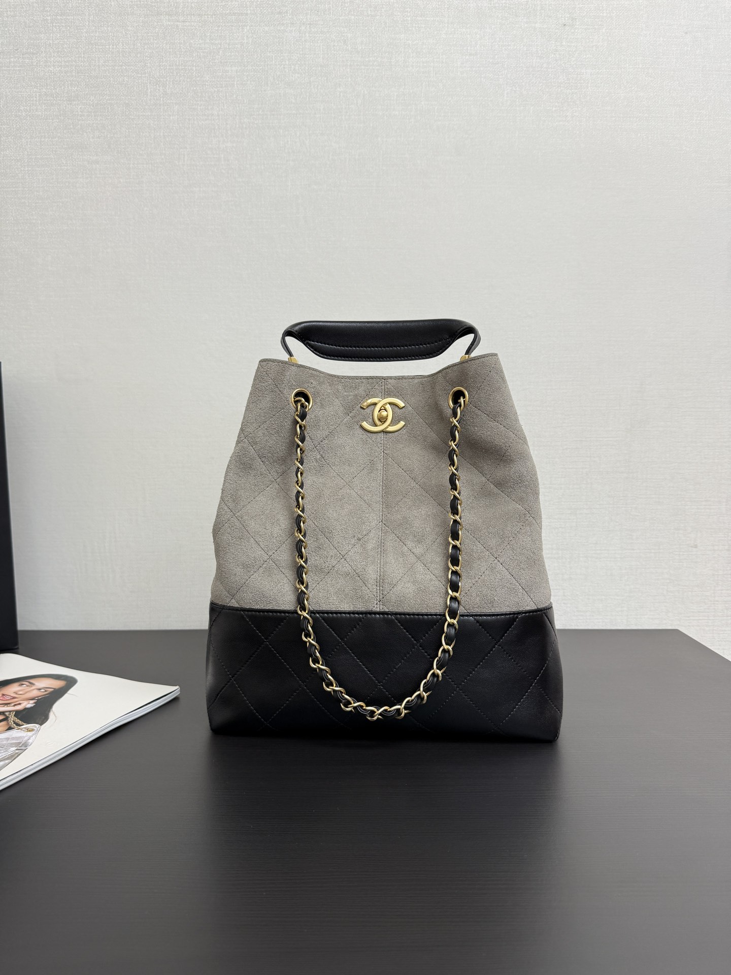 Ch@nel 2025SS Shopping Bag-31*28*12CM