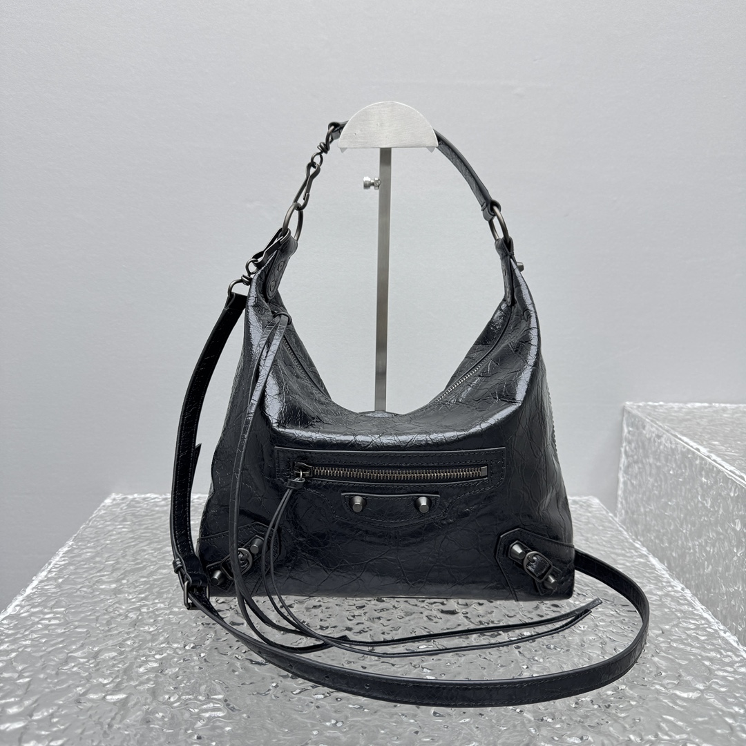Ba1en*iaga Le City Hobo Bag-28*10*27&37*11*35CM