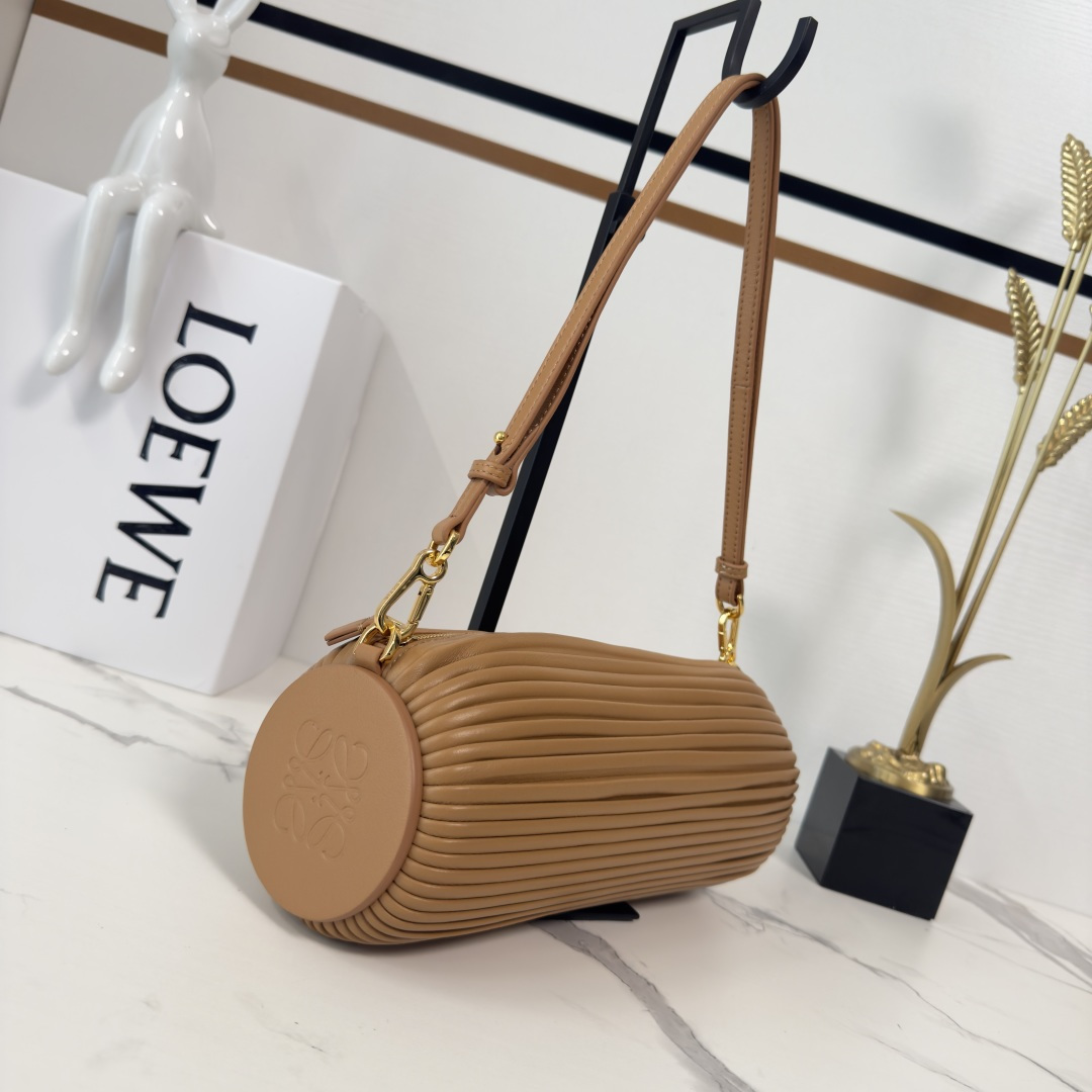 Loe**we Bracelet Pouch Bag - Brown-25*10*10CM