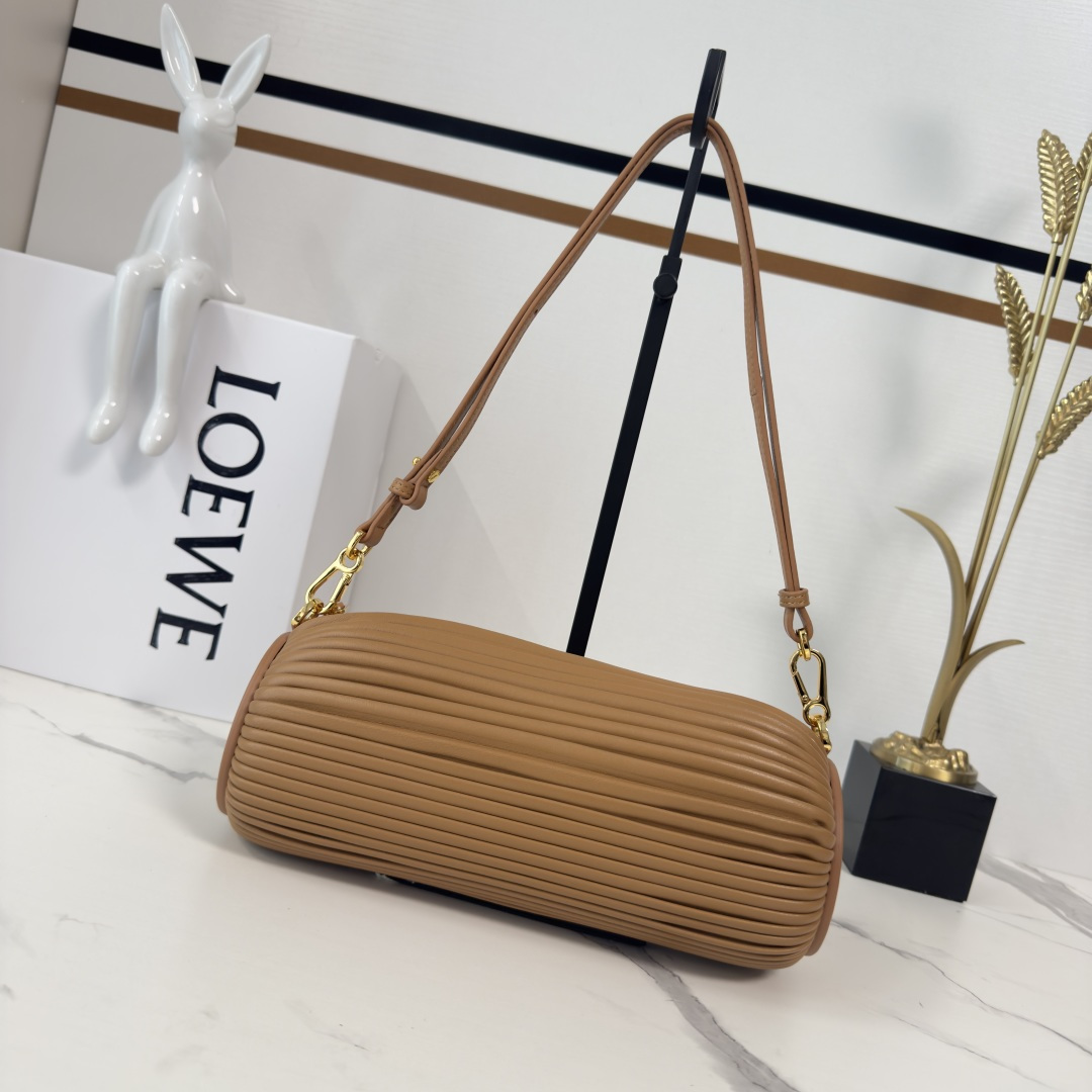 Loe**we Bracelet Pouch Bag - Brown-25*10*10CM