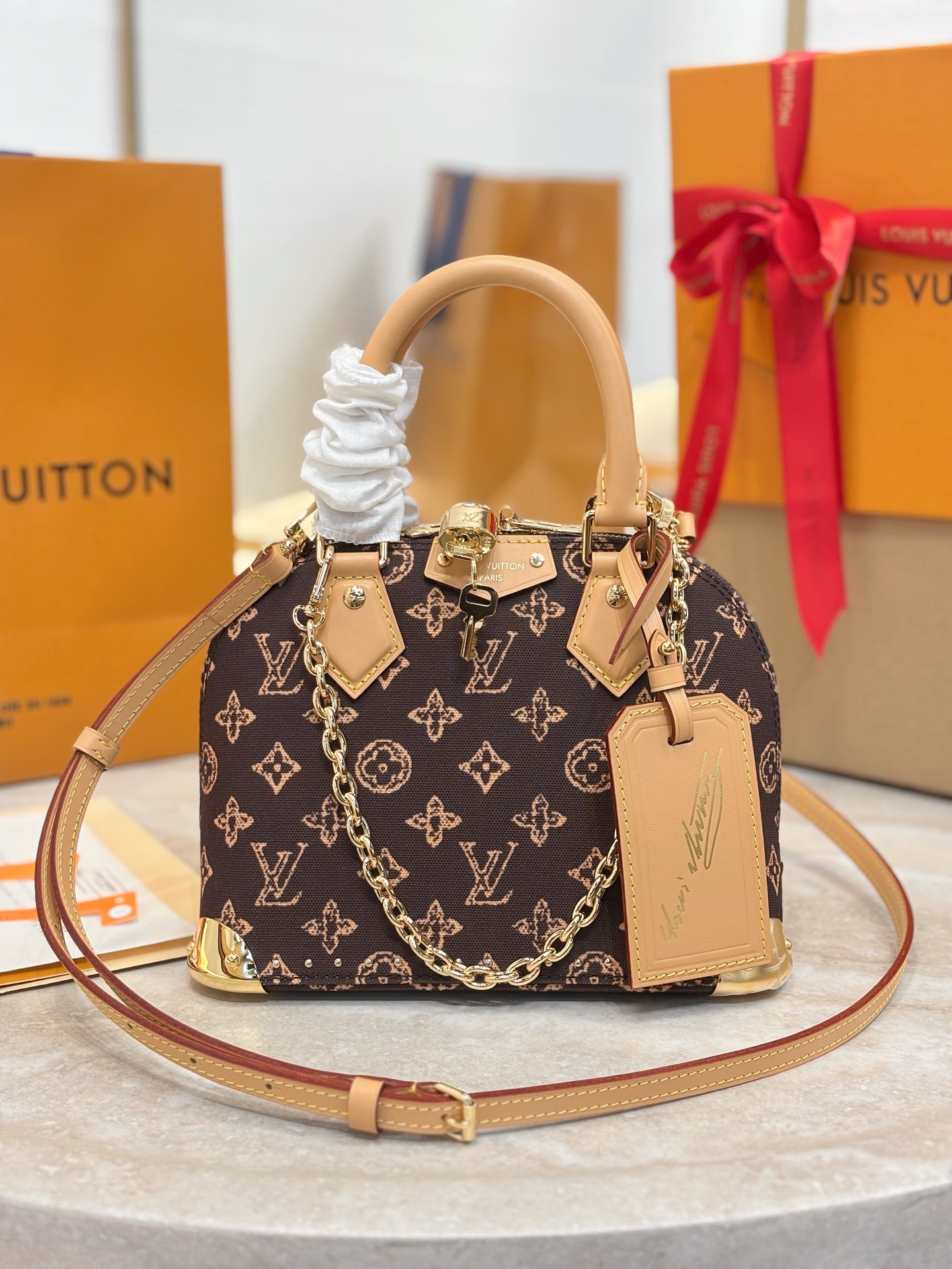 LV Alma Trunk BB Other Monogram Canvas-22x19x11CM