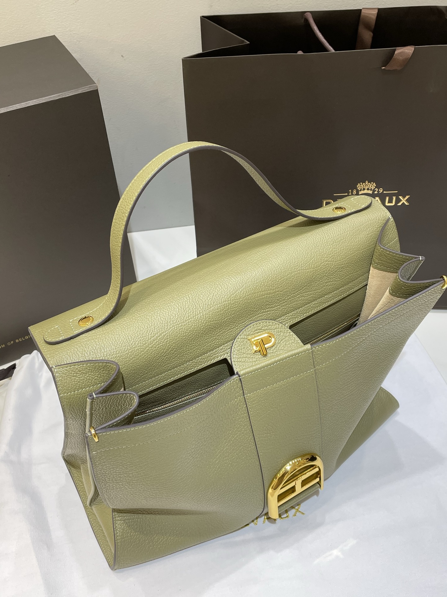 Brillant Tempo Cinnamon - Top Handles Bag-37.5 ×28 ×13.5CM